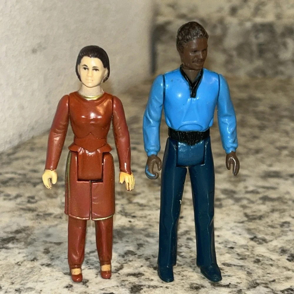 Kenner Star Wars Lando Calrissian & Leia Organa Vintage Hong Kong